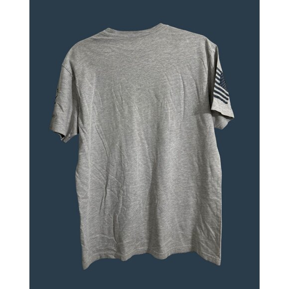 Grunt Style Merica Bourbon Graphic T-Shirt Gray Short Sleeve Crew Neck Mens L - Picture 2 of 6